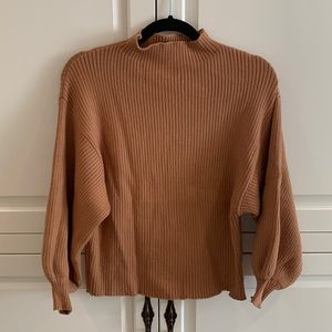 Line & Dot Mock Neck Sweater